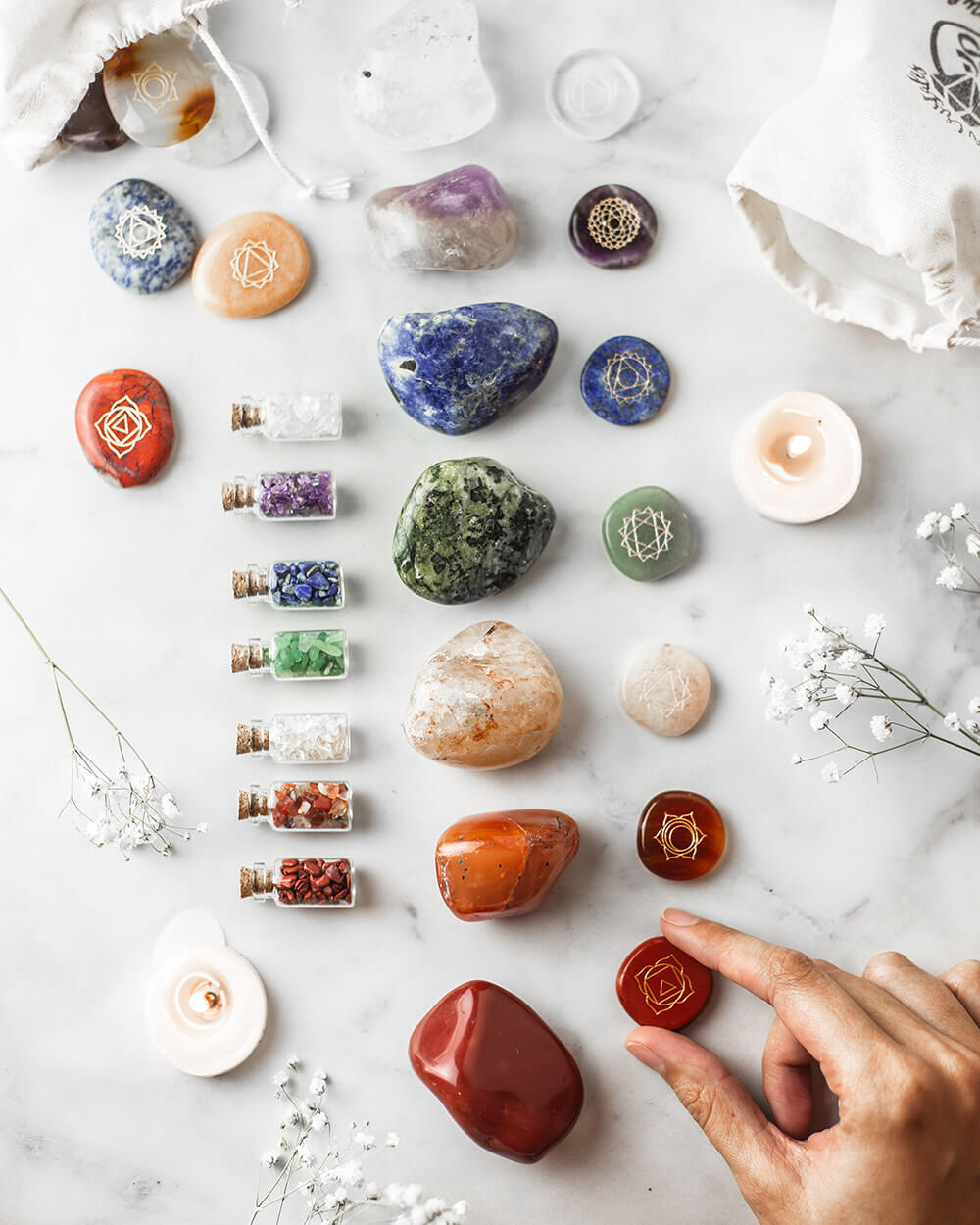 Set Chakras Grabados