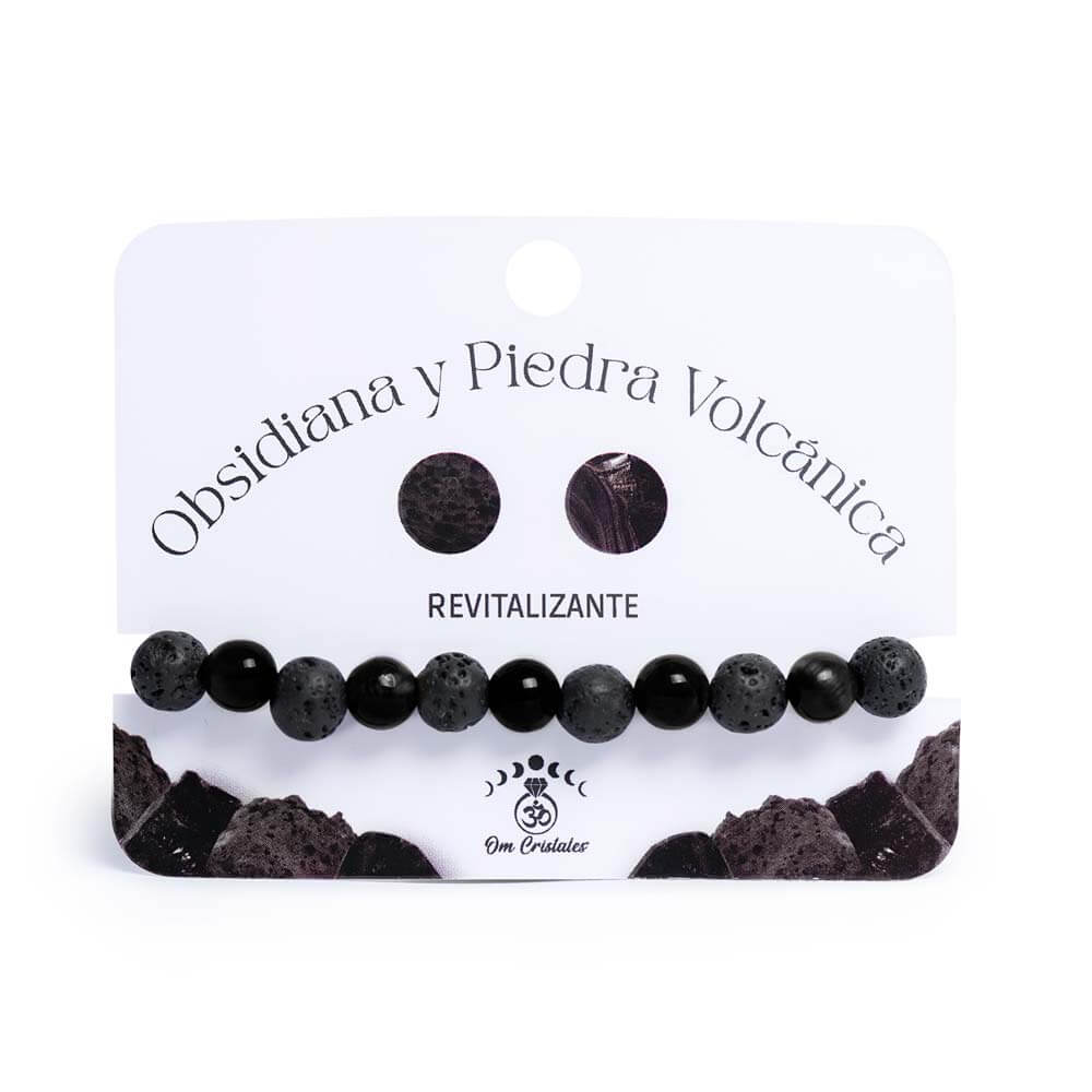 Pulsera Obsidiana Volcánica