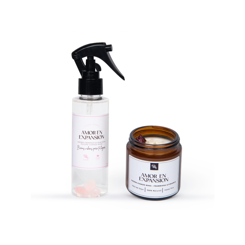 Pack Home Spray y Vela pequeña Amor Propio