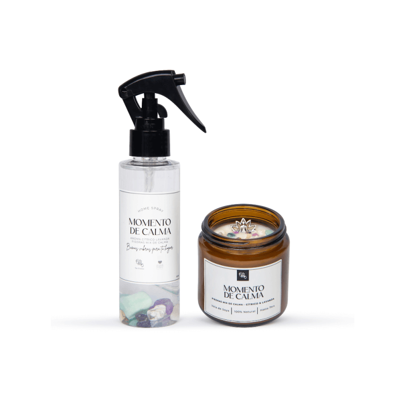 Pack Home Spray y Vela pequeña Calma