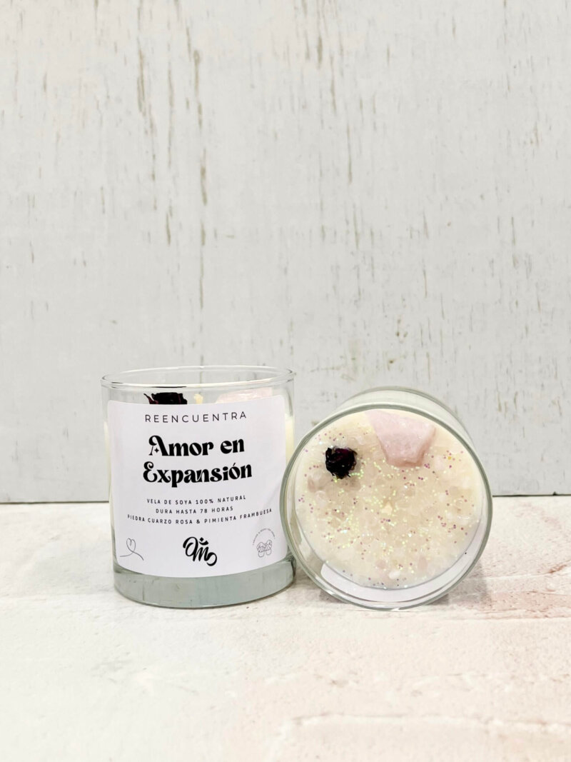 Vela soya grande Amor en Expansión