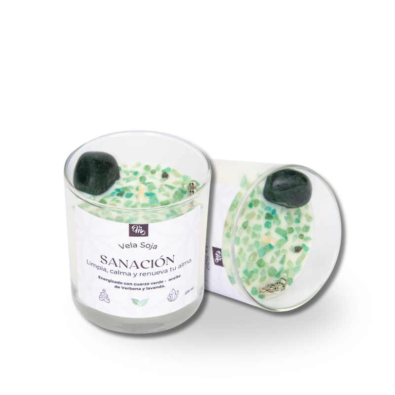 Vela Soya grande Sanación 250 cc