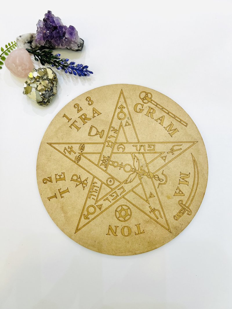 Plantilla Geometria Sagrada Tetragramaton 20cm