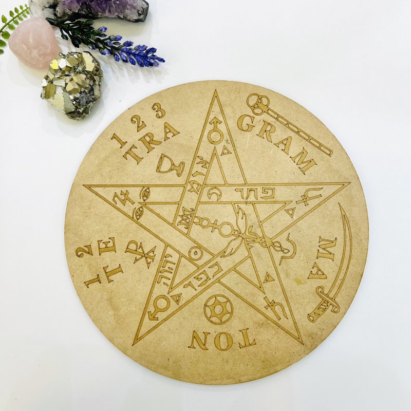 Plantilla Geometria Sagrada Tetragramaton 20cm