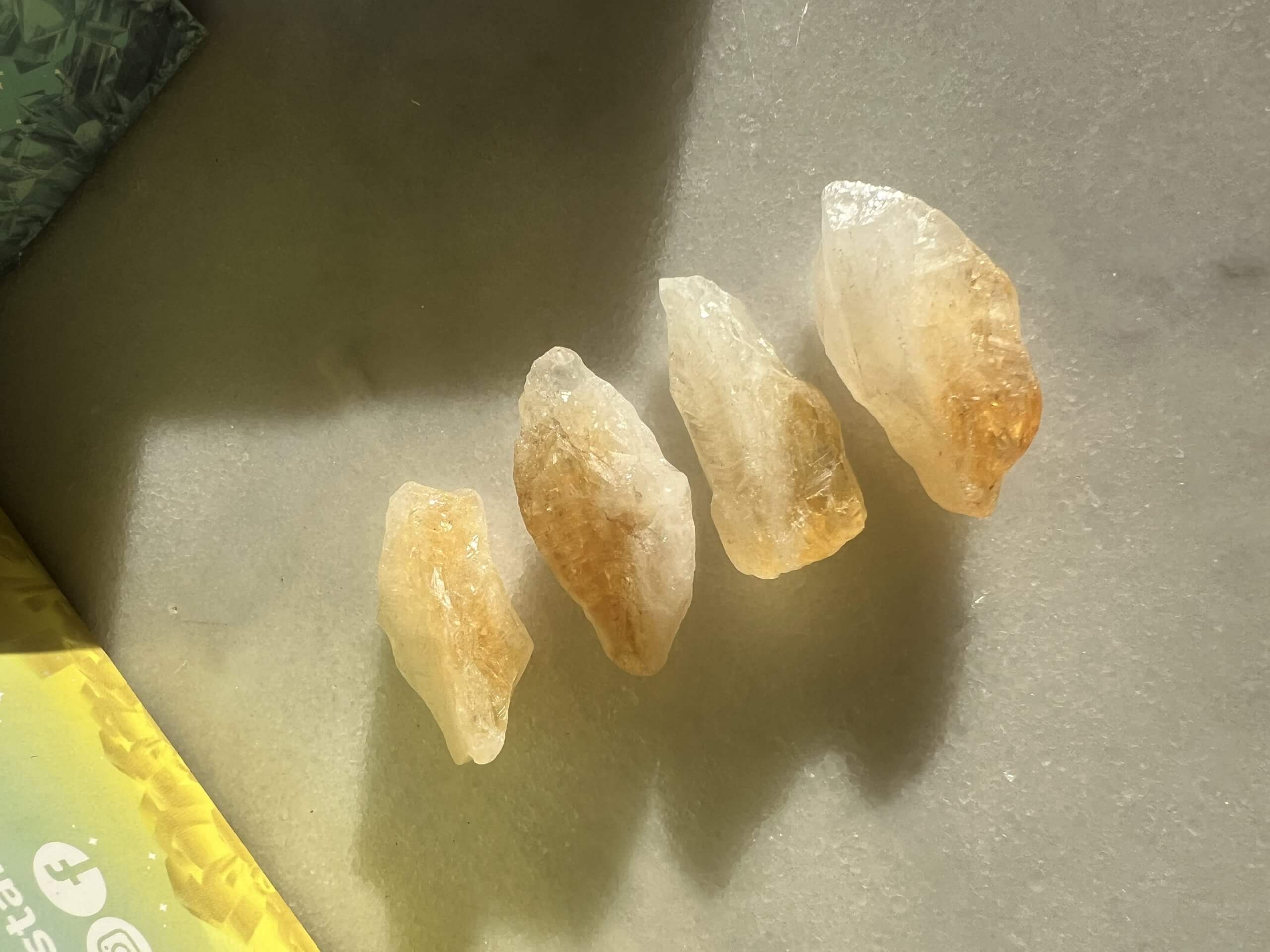 Punta en bruto de citrino ( unidad )