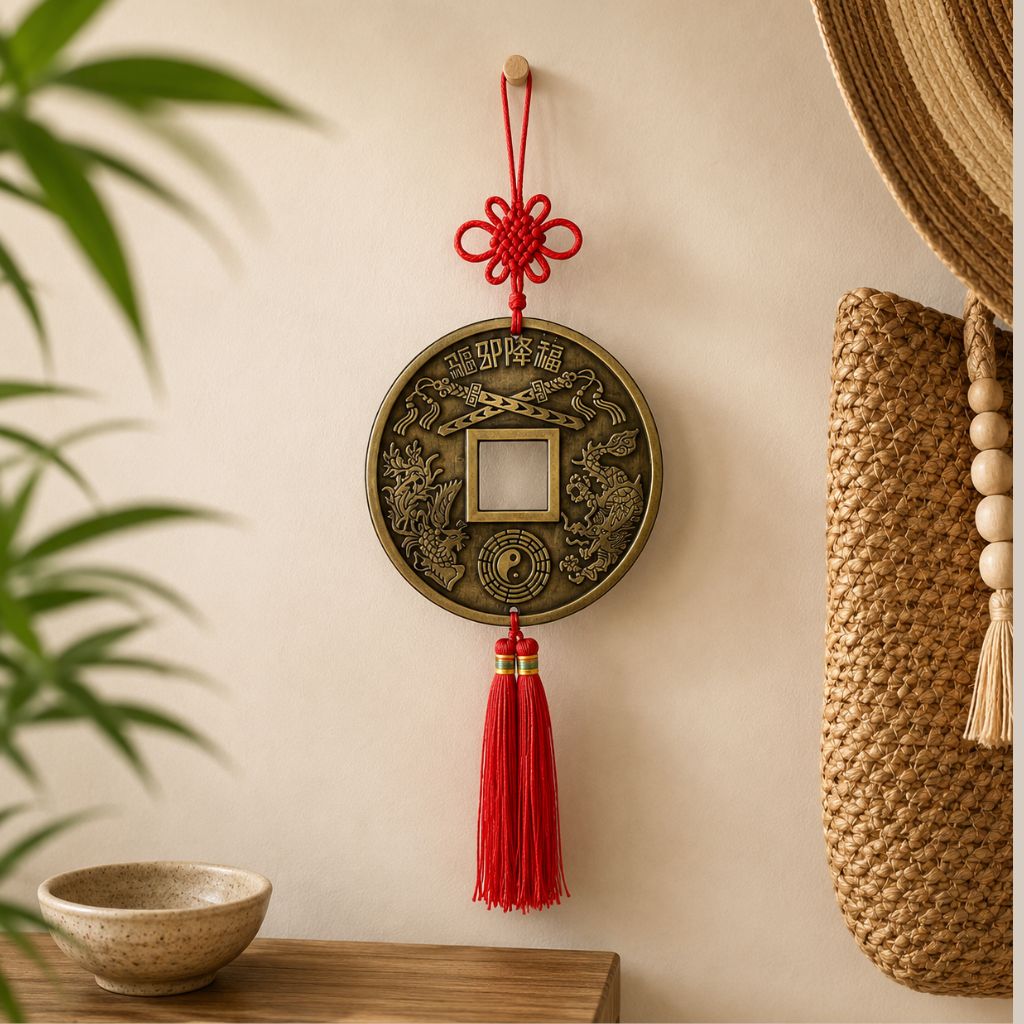Moneda China Dorada Feng shui