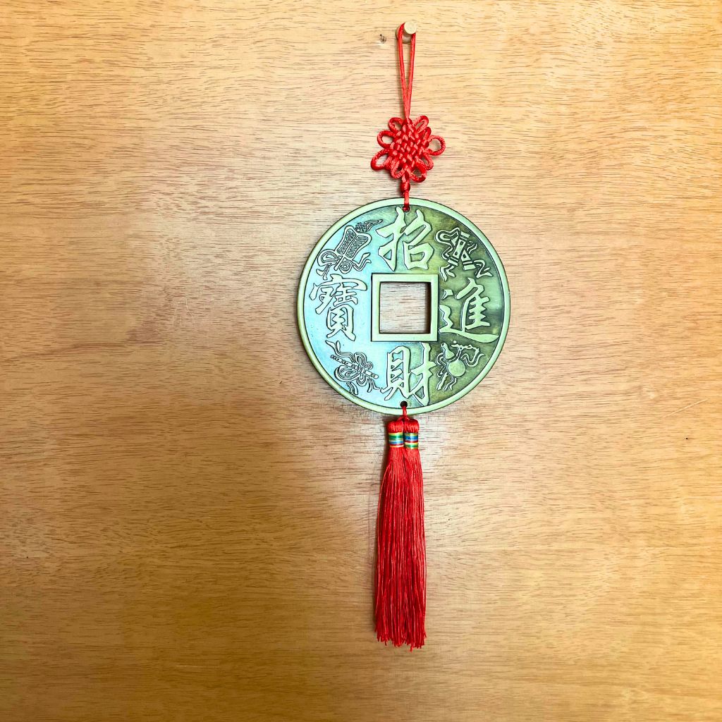 Moneda China Dorada Feng shui - Imagen 3
